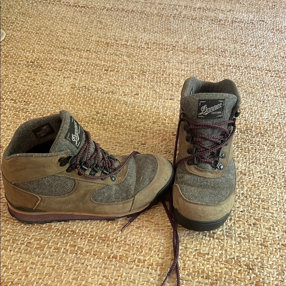 Danner Brown and Gray Hiking Boots